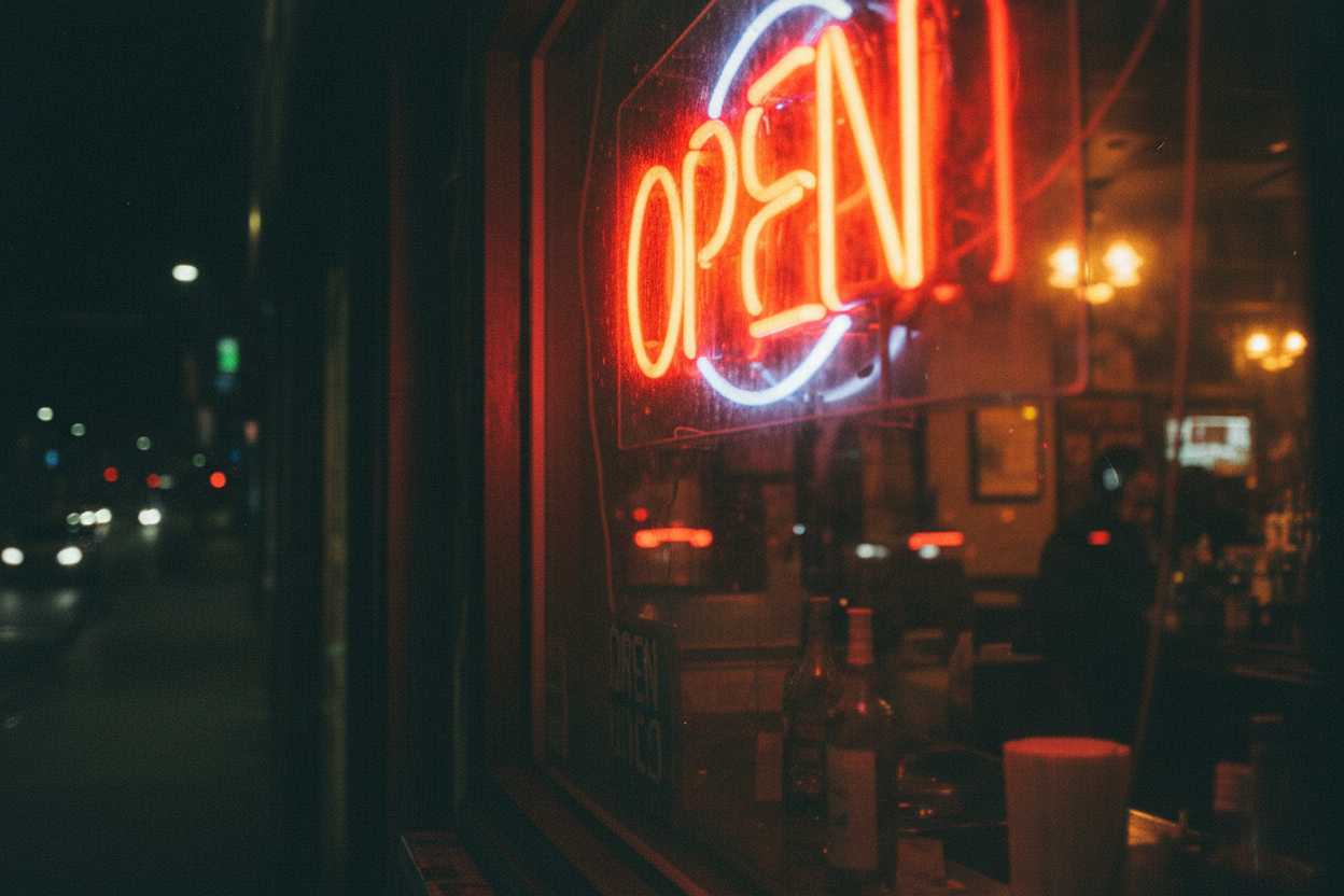 Open sign